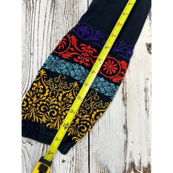 Johnny Was Womens Medium Navy Blue Embroidered T-shirt Tunic Dress Boho - Picture 9 of 10